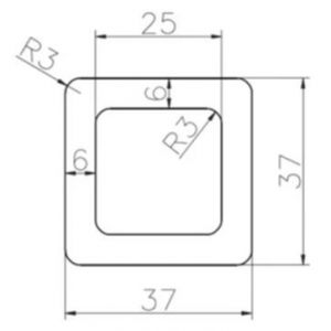 Балясина из ДПК без фактуры Чёрный от производителя  Polivan Group по цене 380 р