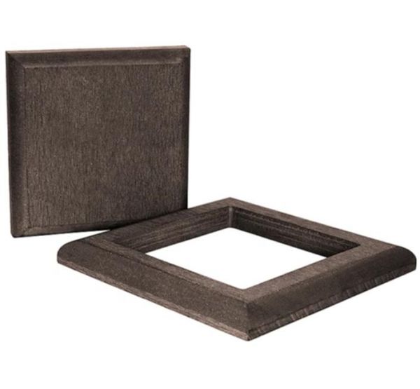 Комплект крышка и юбка для столба 3D фактура дерева Темно-коричневый от производителя Polivan Group по цене 1 430 р Комплект крышка и юбка для столба 3D фактура дерева Темно-коричневый от производителя Polivan Group по цене 1 430 р