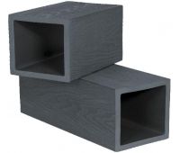 Столб 3D фактура дерева Чёрный Столб 3D фактура дерева Чёрный