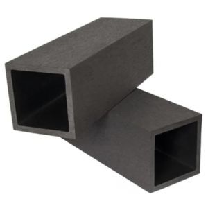 Столб из ДПК без фактуры Чёрный от производителя  Polivan Group по цене 1 440 р