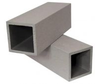 Столб из ДПК без фактуры Серый Столб из ДПК без фактуры Серый