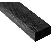 Брус лавочный полнотелый ДПК шлифованный Чёрный Брус лавочный полнотелый ДПК шлифованный Чёрный