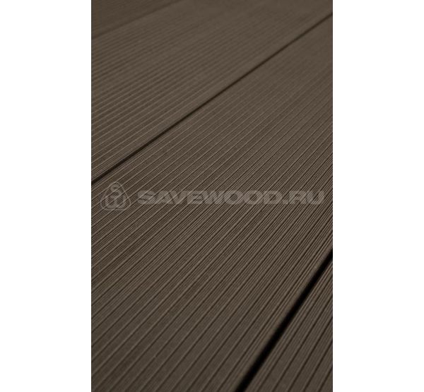 Террасная доска SW Salix Темно-коричневый от производителя  Savewood по цене 509 р