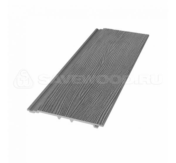 Cайдинг из ДПК SW Cedrus (R) радиальный распил Пепельный от производителя  Savewood по цене 343 р