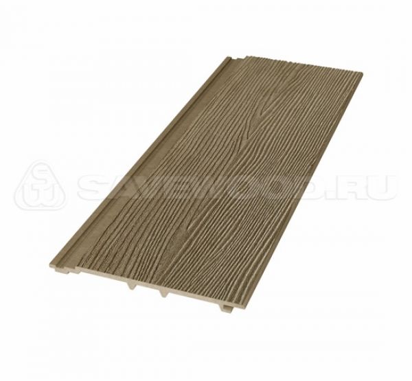 Cайдинг из ДПК SW Cedrus (R) радиальный распил Тик от производителя  Savewood по цене 343 р