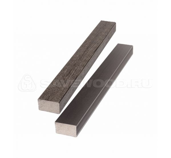 Брус лавочный ДПК полнотелый Темно-коричневый от производителя  Savewood по цене 670 р