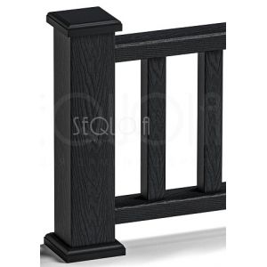 Комплект крышка/юбка для столба BLACK от производителя Sequoia по цене 1 144 р Комплект крышка/юбка для столба BLACK от производителя Sequoia по цене 1 144 р