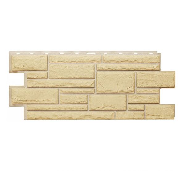 Фасадные панели СЕРИЯ Дикий камень - Желтый от производителя Т-сайдинг по цене 580 р Фасадные панели СЕРИЯ Дикий камень - Желтый от производителя Т-сайдинг по цене 580 р