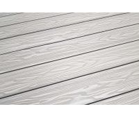 Террасная доска Смарт 3D Полнотелая с пазом Дуб беленый Террасная доска Смарт 3D Полнотелая с пазом Дуб беленый