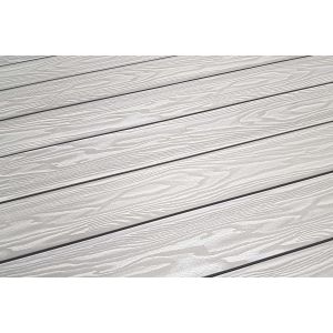 Террасная доска Смарт 3D Полнотелая с пазом Дуб беленый от производителя  Terrapol по цене 1 149 р