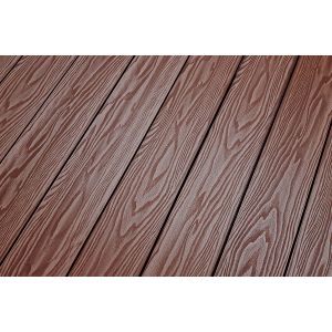 Террасная доска Смарт 3D Полнотелая с пазом Орех Милано от производителя  Terrapol по цене 1 045 р