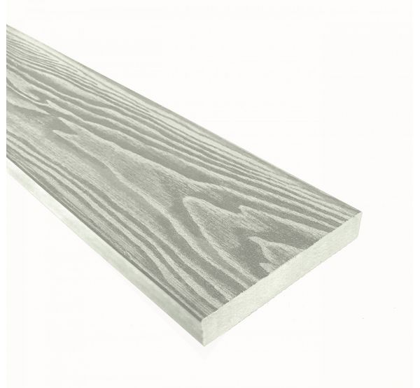 Террасная доска Смарт 3D Полнотелая без паза Дуб беленый от производителя  Terrapol по цене 1 264 р