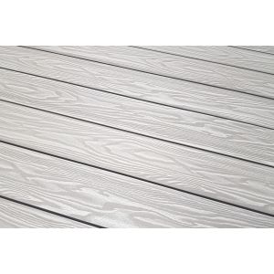 Террасная доска Смарт 3D Пустотелая с пазом Дуб беленый от производителя  Terrapol по цене 740 р