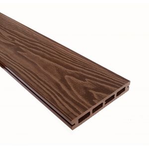 Террасная доска Смарт 3D Пустотелая с пазом Орех Милано от производителя  Terrapol по цене 673 р