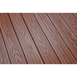 Террасная доска Смарт 3D Пустотелая с пазом Орех Милано от производителя  Terrapol по цене 673 р