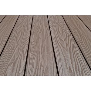 Террасная доска Смарт 3D Полнотелая с пазом Тик Киото от производителя  Terrapol по цене 1 045 р