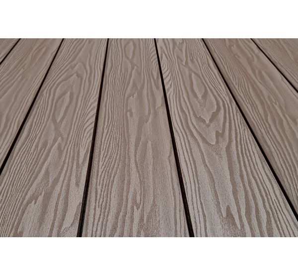 Террасная доска Смарт 3D Полнотелая с пазом Тик Киото от производителя  Terrapol по цене 1 045 р