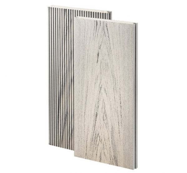 Террасная доска из ДПК Multicolor Белый дым Полнотелая 140мм от производителя Bruggan по цене 1 997 р Террасная доска из ДПК Multicolor Белый дым Полнотелая 140мм от производителя Bruggan по цене 1 997 р