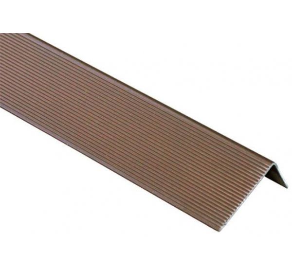 Угол алюминиевый завершающий 3000x51.5x30 мм Коричневый от производителя  OutDoor по цене 612 р