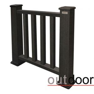 Ограждение из ДПК Классик 3D Storm Чёрный от производителя OutDoor по цене 6 720 р Ограждение из ДПК Классик 3D Storm Чёрный от производителя OutDoor по цене 6 720 р