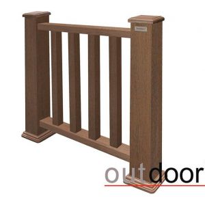 Ограждение из ДПК Классик 3D Storm Коричневый микс от производителя OutDoor по цене 6 720 р Ограждение из ДПК Классик 3D Storm Коричневый микс от производителя OutDoor по цене 6 720 р