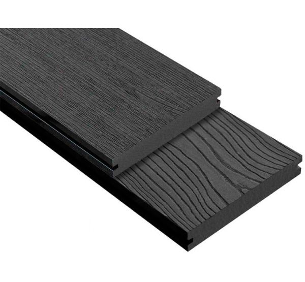 Террасная доска ДПК 3D Storm/Ocean Чёрная (полнотелая) от производителя  OutDoor по цене 1 092 р
