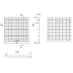 Решетка пластиковая для дождеприемника 200х200 от производителя Аквасток по цене 120 р Решетка пластиковая для дождеприемника 200х200 от производителя Аквасток по цене 120 р