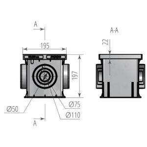Дождеприемник пластиковый 200х200 в сборе (без решетки) от производителя Аквасток по цене 470 р Дождеприемник пластиковый 200х200 в сборе (без решетки) от производителя Аквасток по цене 470 р