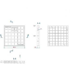 Крышка пластиковая для дождеприемника 200х200 от производителя Аквасток по цене 160 р Крышка пластиковая для дождеприемника 200х200 от производителя Аквасток по цене 160 р