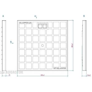 Крышка пластиковая для дождеприемника 300х300 от производителя Аквасток по цене 420 р Крышка пластиковая для дождеприемника 300х300 от производителя Аквасток по цене 420 р
