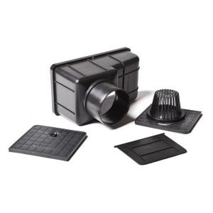 Ливнеприемник кровельный с вертикальным патрубком Чёрный от производителя Аквасток по цене 495 р Ливнеприемник кровельный с вертикальным патрубком Чёрный от производителя Аквасток по цене 495 р