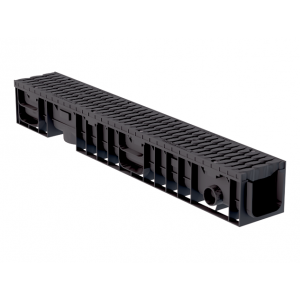 Лоток водоотводный пластиковый ЛВП Мастер 100 H135 B125 от производителя  Аквасток по цене 2 390 р