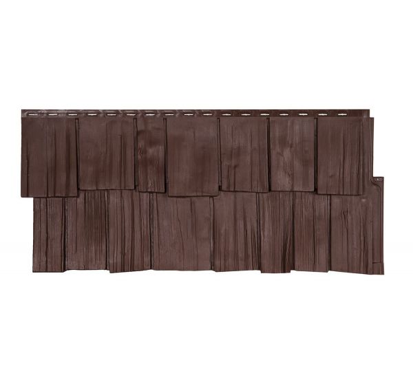 Фасадные панели СЕРИЯ ЭКО-1 ЩЕПА ДУБ - Браун от производителя  Т-сайдинг по цене 520 р