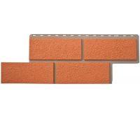 Фасадные панели (цокольный сайдинг) Неаполитанский камень Терракотовый Фасадные панели (цокольный сайдинг) Неаполитанский камень Терракотовый