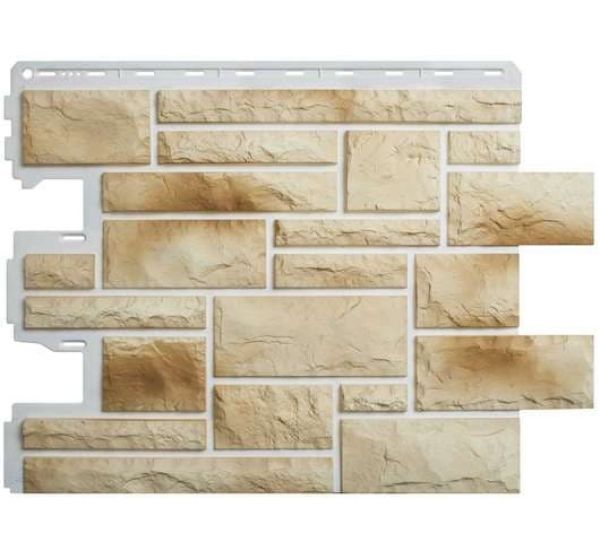 Фасадные панели (цокольный сайдинг)   Камень пражский 04 от производителя  Альта-профиль по цене 623 р