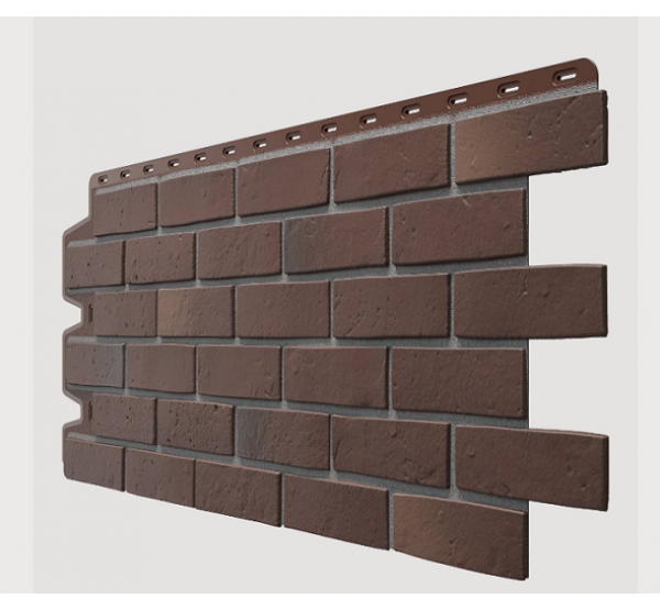 Фасадные панели (цокольный сайдинг) , Berg (кирпич), Braunberg Коричневый от производителя  Docke по цене 631 р