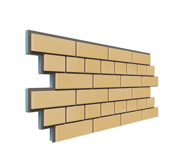 Фасадная термопанель Кирпич 20 мм - Жёлтый от производителя Доломит по цене 980 р Фасадная термопанель Кирпич 20 мм - Жёлтый от производителя Доломит по цене 980 р