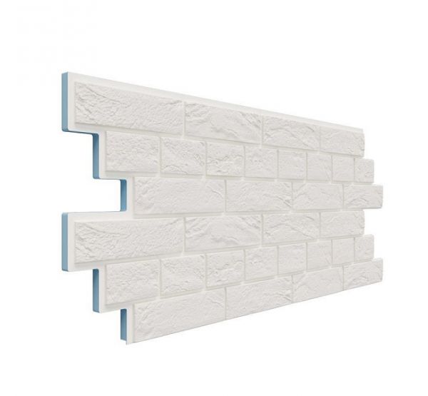 Фасадная термопанель Венецианский кирпич 20 мм - Белоснежный от производителя  Доломит по цене 980 р