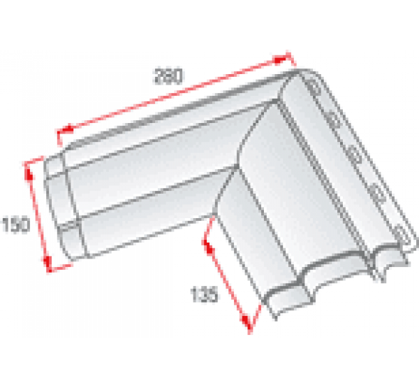 Угловой элемент наличника Классик от производителя Альта-профиль по цене 295 р Угловой элемент наличника Классик от производителя Альта-профиль по цене 295 р
