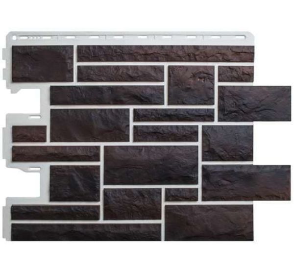 Фасадные панели (цокольный сайдинг)   Камень пражский 05 от производителя  Альта-профиль по цене 623 р