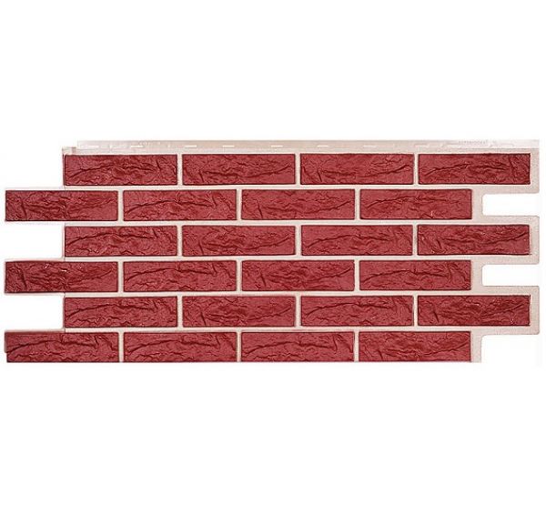 Фасадные панели СЕРИЯ Лондон Брик Кирпич - Красный от производителя  Т-сайдинг по цене 580 р