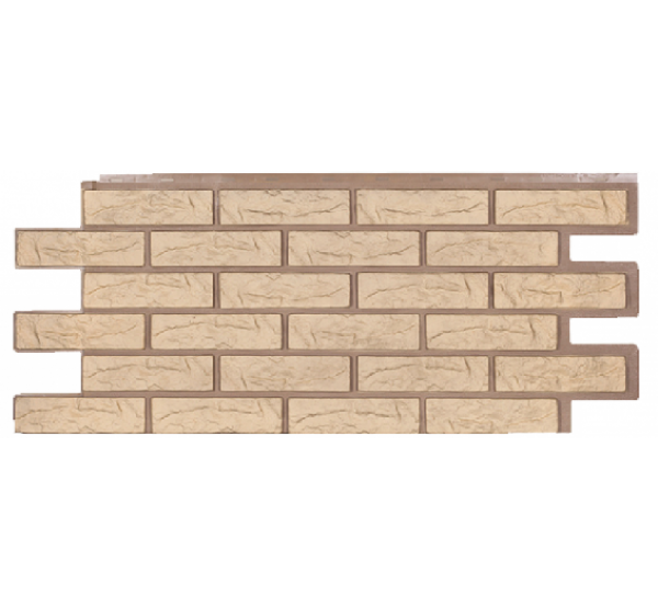 Фасадные панели СЕРИЯ Лондон Брик Кирпич - Желтый от производителя  Т-сайдинг по цене 580 р