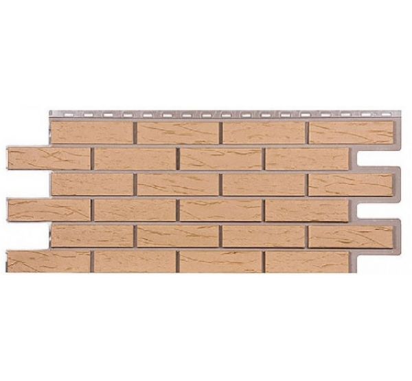 Фасадные панели СЕРИЯ кирпич Саман - Бежевый от производителя Т-сайдинг по цене 580 р Фасадные панели СЕРИЯ кирпич Саман - Бежевый от производителя Т-сайдинг по цене 580 р
