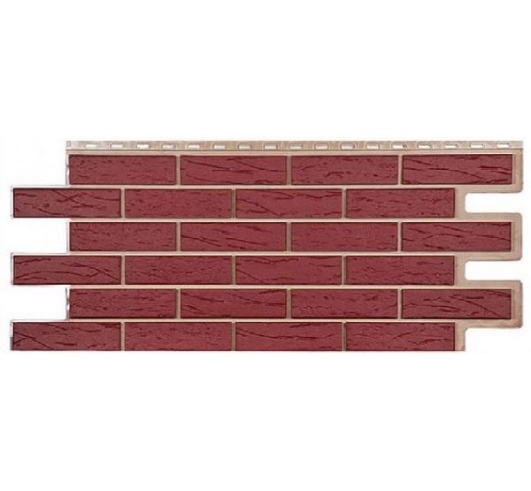 Фасадные панели СЕРИЯ кирпич Саман - Красный от производителя Т-сайдинг по цене 580 р Фасадные панели СЕРИЯ кирпич Саман - Красный от производителя Т-сайдинг по цене 580 р