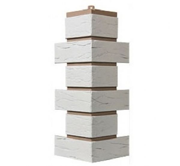 Угол Кирпич Саман - Белый от производителя Т-сайдинг по цене 380 р Угол Кирпич Саман - Белый от производителя Т-сайдинг по цене 380 р