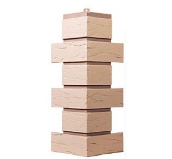 Угол Кирпич Саман - Желтый от производителя Т-сайдинг по цене 380 р Угол Кирпич Саман - Желтый от производителя Т-сайдинг по цене 380 р