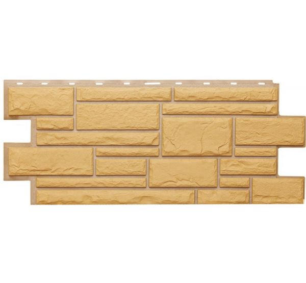 Фасадные панели СЕРИЯ Дикий камень - Бежевый от производителя  Т-сайдинг по цене 580 р