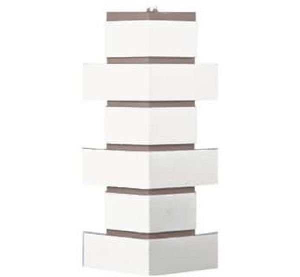 Угол Кирпич Модерн - Белый от производителя Т-сайдинг по цене 370 р Угол Кирпич Модерн - Белый от производителя Т-сайдинг по цене 370 р