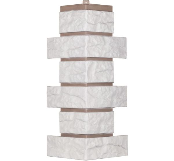 Угол Лондон Брик Кирпич - Белый от производителя  Т-сайдинг по цене 380 р