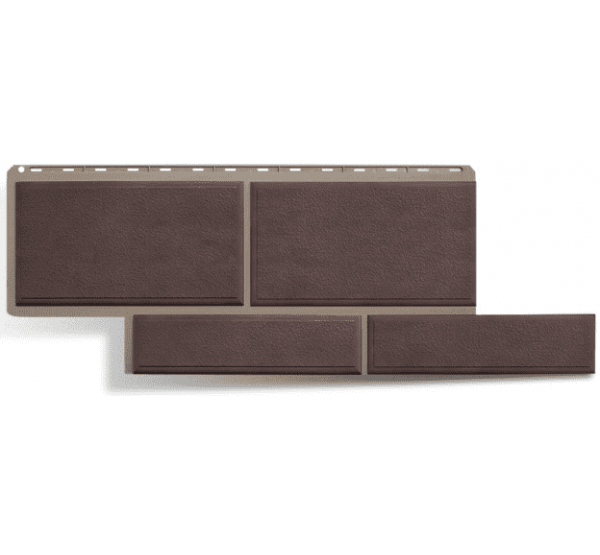 Фасадные панели (цокольный сайдинг)   Флорентийский камень Коричневый от производителя  Альта-профиль по цене 598 р